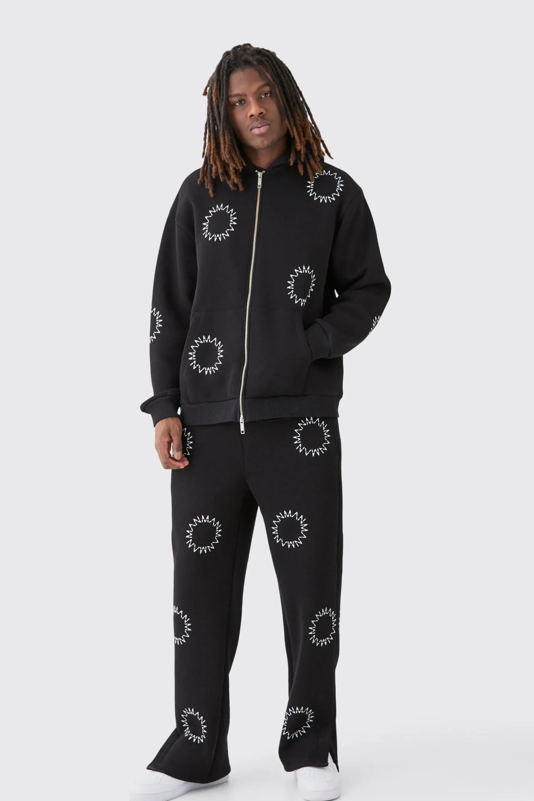 boohooMAN Oversized Zip Through Man Dash Split Hem Tracksuit | UK| Tracksuits