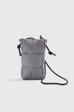 boohooMAN Padded Quilted Bottle Holder | UK| Bags & Wallets