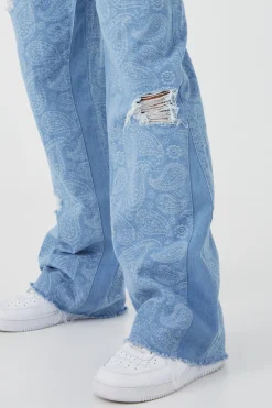 boohooMAN Paisley Denim Jacket And Jeans Set | UK| Sets & Co-Ords