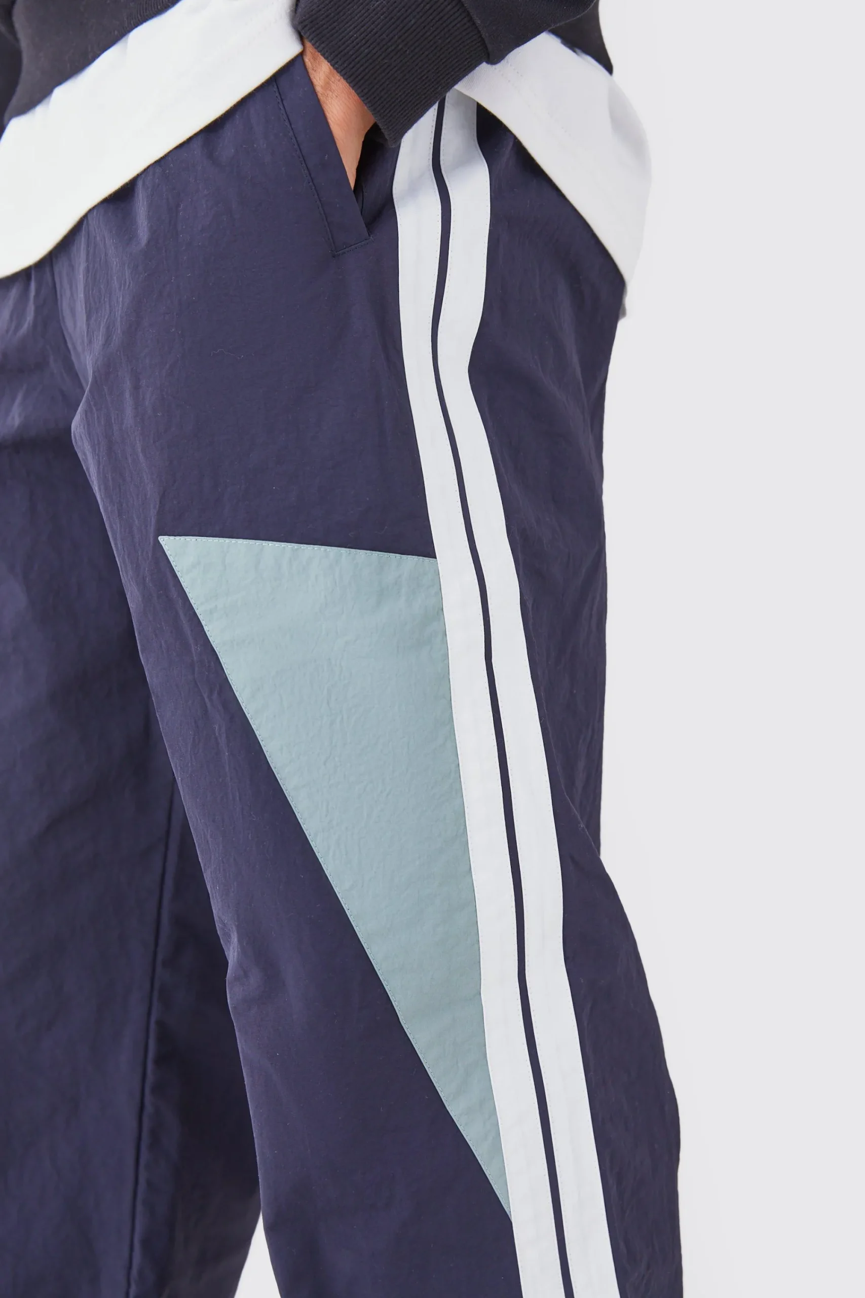 boohooMAN Pannelled Wide Leg Track Pants | UK| Trousers