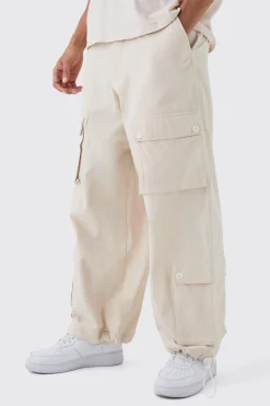 boohooMAN Parachute Ripstop Cargo Trousers | UK| Trousers|Cargos