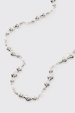 boohooMAN Pearl And Metal Necklace In | UK| Jewellery & Watches