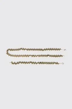 boohooMAN Pearl Bead Necklace & Bracelet Set In | UK| Jewellery & Watches