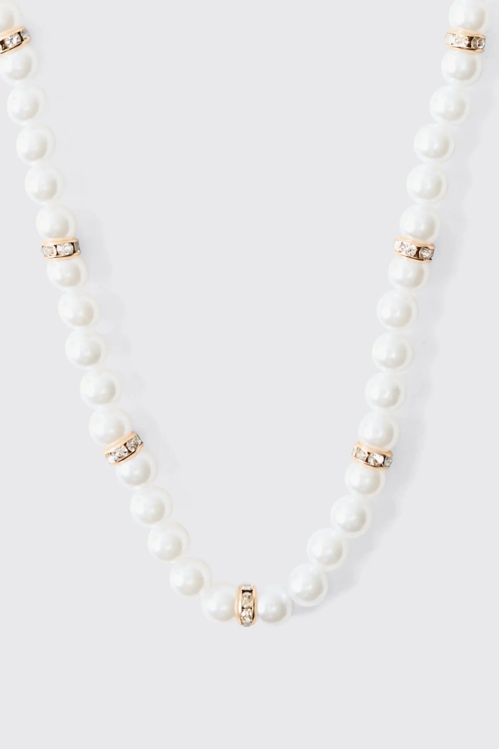 boohooMAN Pearl Bead Necklace In | UK| Jewellery & Watches