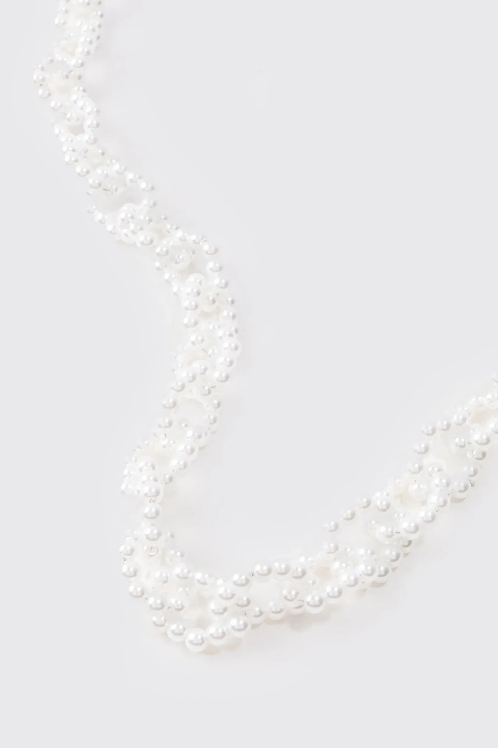 boohooMAN Pearl Chain Necklace In | UK| Jewellery & Watches