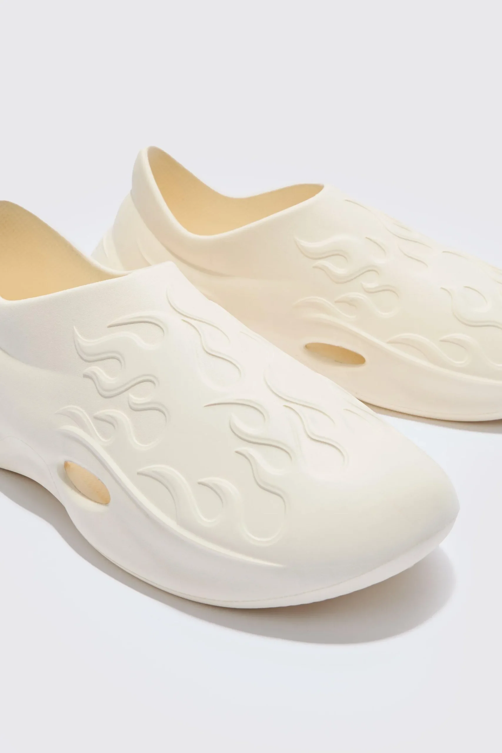 boohooMAN Perforated Flame Moulded Mule | UK| Sliders & Slippers