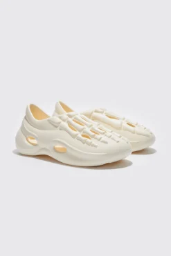 boohooMAN Perforated Moulded Runner | UK| Sliders & Slippers