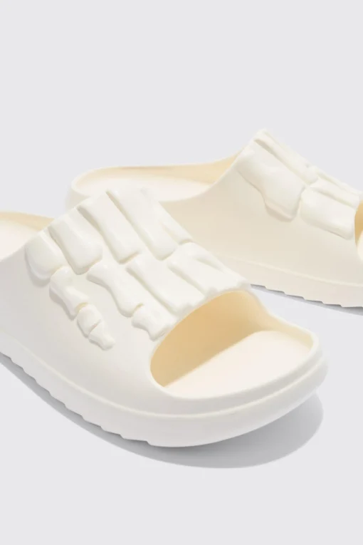 boohooMAN Perforated Skeleton Moulded Slider | UK| Sliders & Slippers