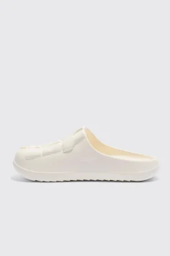 boohooMAN Perforated Skeleton Moulded Mule | UK| Sliders & Slippers