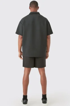 boohooMAN Pin Tuck Stretch Elasticated Waist Shorts | UK| Shorts