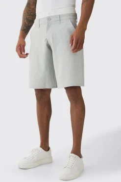 boohooMAN Pinstripe Woven Jort With Boxer Double Waistband | UK| Shorts