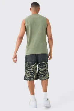 Pintuck Tank | UK^boohooMAN Outlet