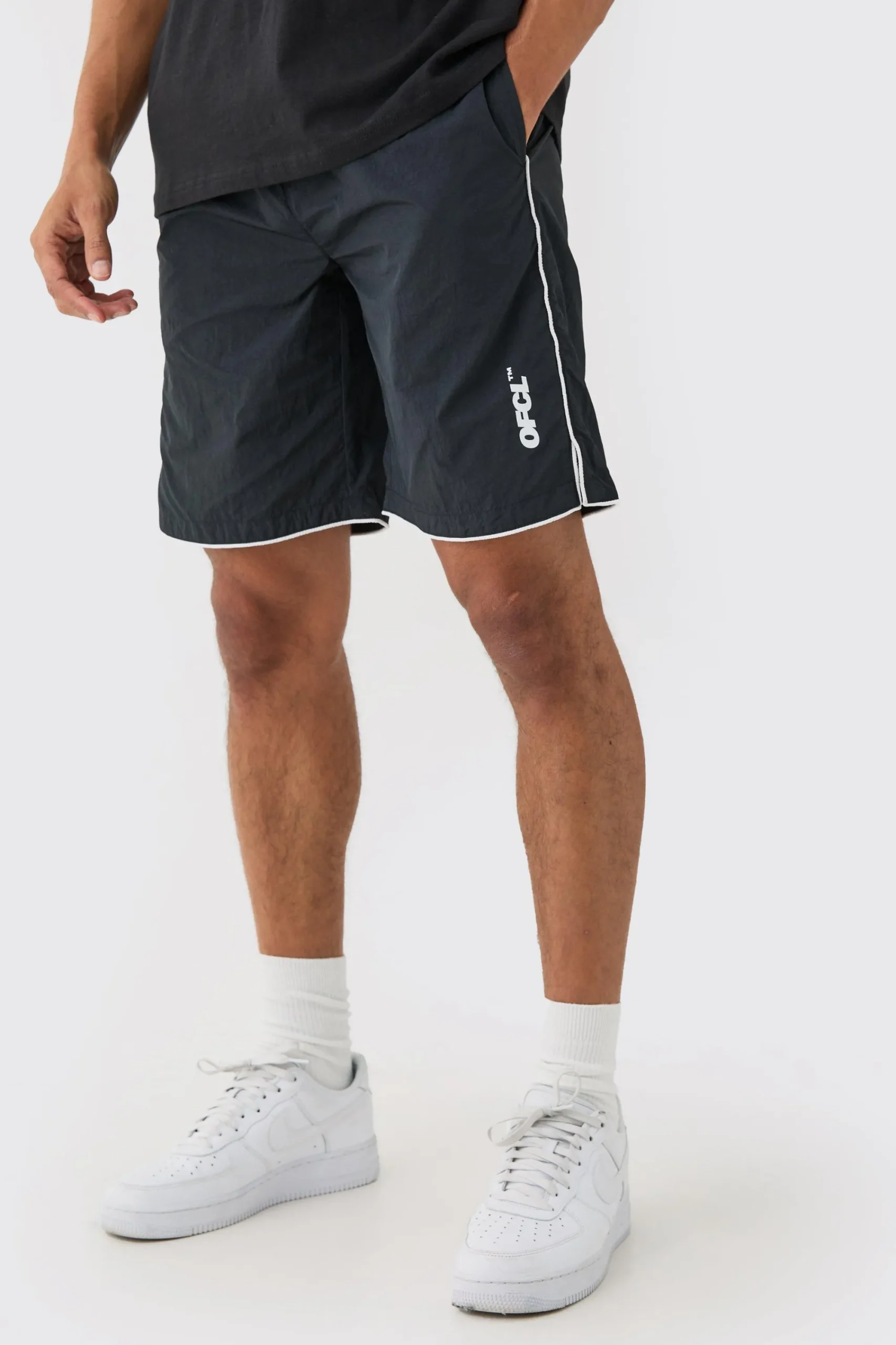 boohooMAN Piped Runner Short | UK| Shorts