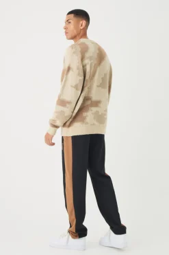 boohooMAN Pique Panel B Embroidered Jogger | UK| Trousers|Joggers