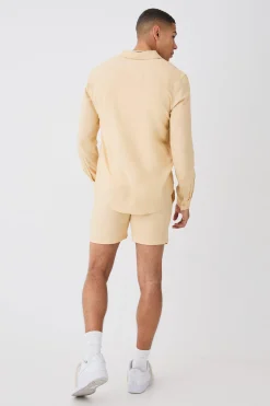 boohooMAN Plain Viscose Long Sleeve Shirt | UK| Shirts