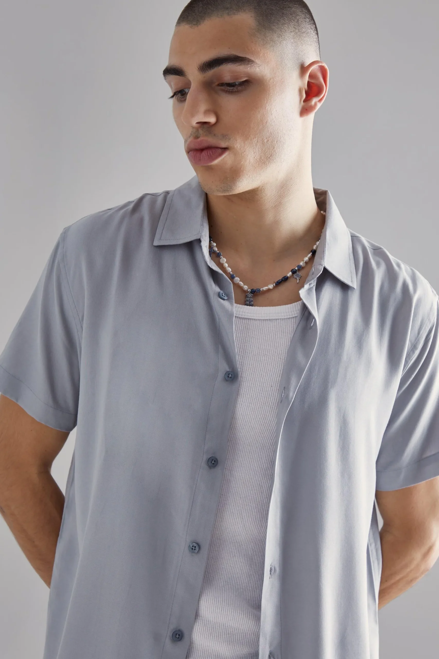 boohooMAN Plain Viscose Short Sleeve Shirt | UK| Shirts