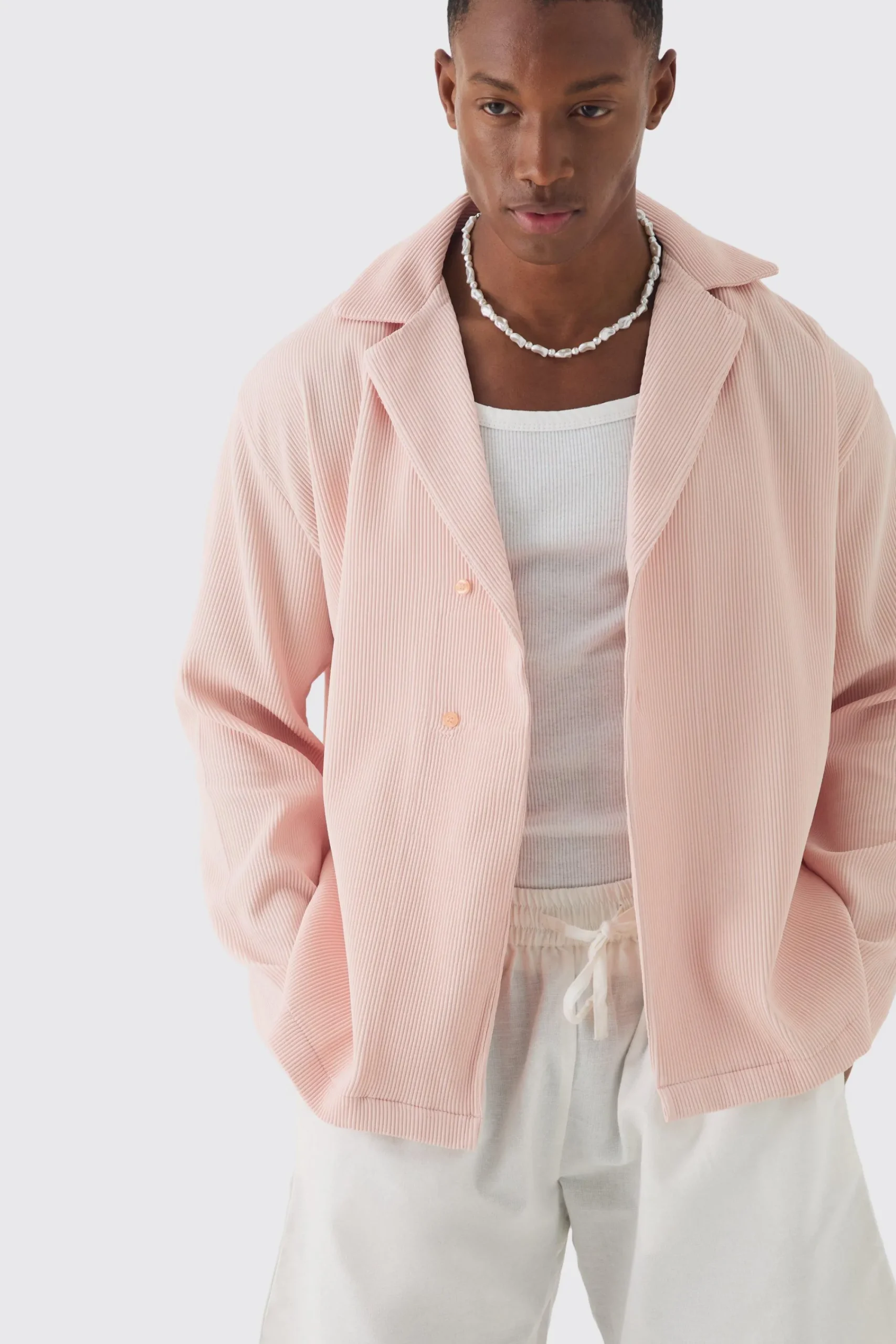 boohooMAN Pleated Long Sleeve Wrap Shirt | UK| Shirts