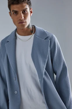 boohooMAN Pleated Slim Fit Smart Jacket | UK| Suits & Tailoring