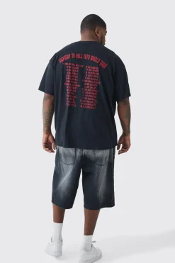 Plus ACDC License Tour Graphic T-shirt | UK^boohooMAN Sale