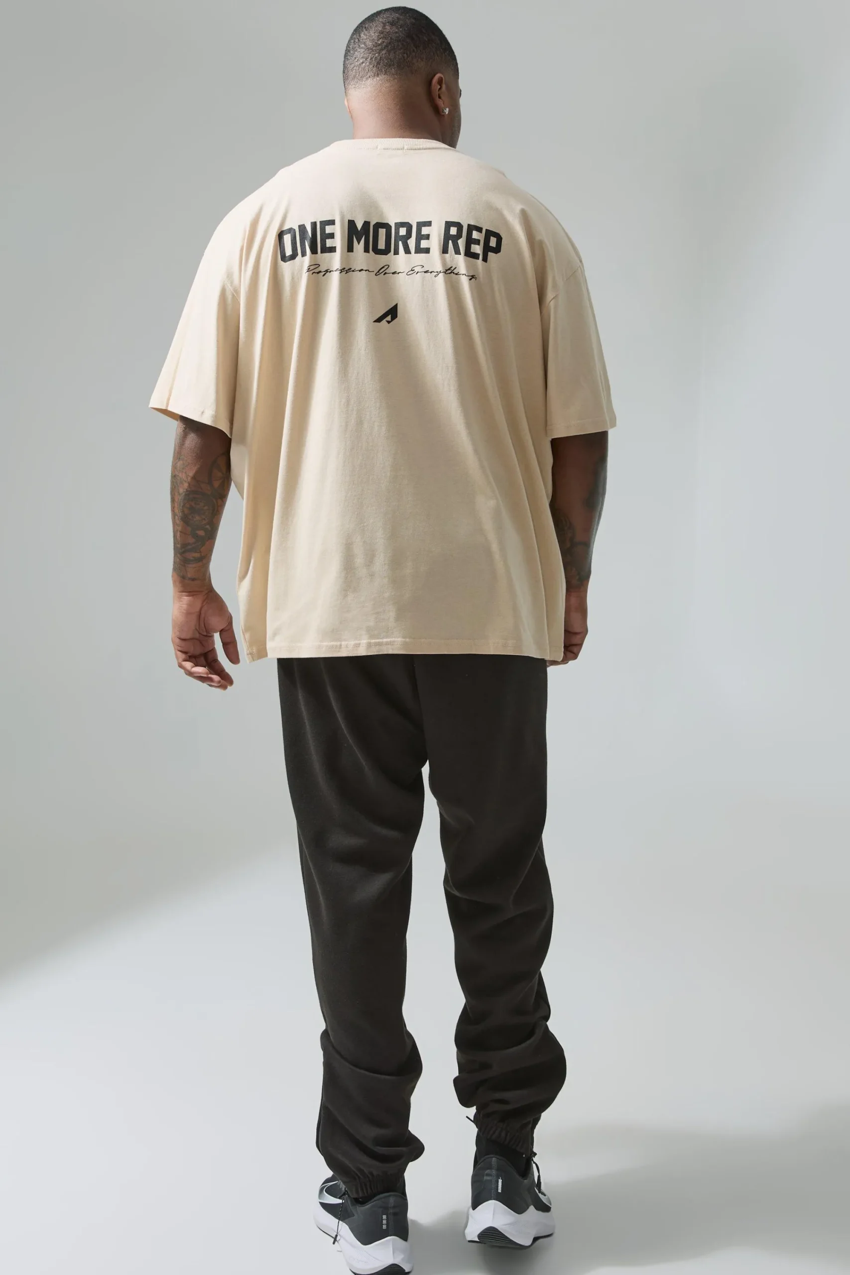 Plus Active Oversized One More Rep T-shirt | UK^boohooMAN Best