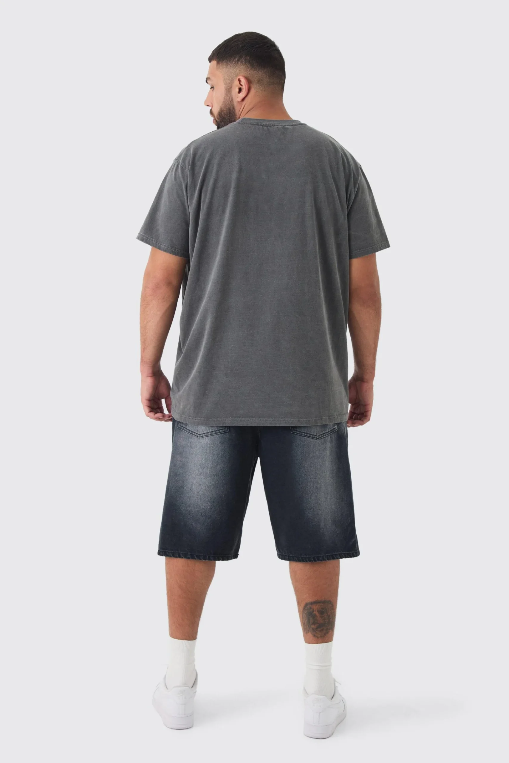 Plus Back To The Future License Overdye T-shirt | UK^boohooMAN New