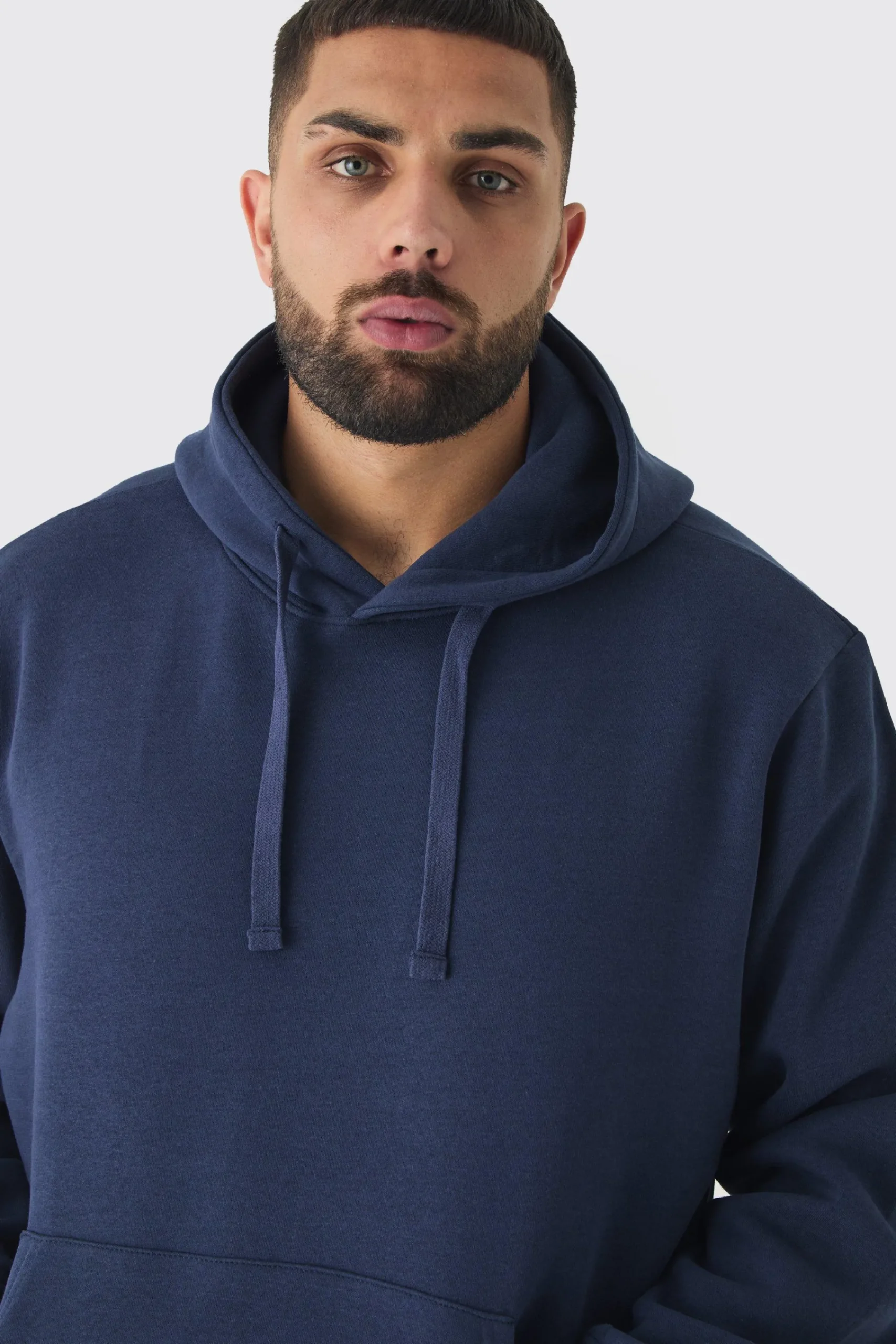 boohooMAN Plus Basic Hoodie In | UK| Hoodies & Sweatshirts