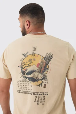 Plus Bird Graphic Back Print T-shirt | UK^boohooMAN Best