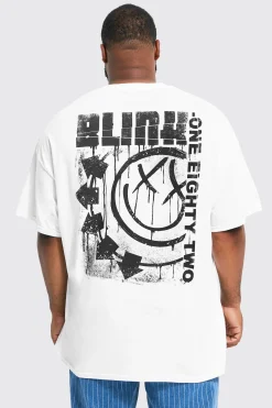 Plus Blink 182 License T-shirt | UK^boohooMAN Best