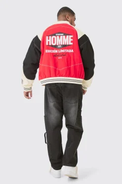 boohooMAN Plus Boxy Twill Biker Panel Moto Jacket | UK| Coats & Jackets