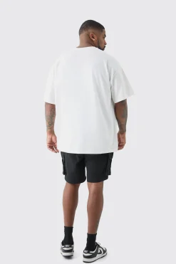 Plus Bronx Print T-shirt | UK^boohooMAN Online