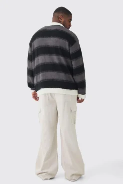 Plus Brushed Knit Official Football Top | UK^boohooMAN Hot