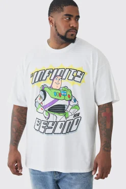 Plus Buzz Lightyear Infinity Printed Licensed T-shirt In | UK^boohooMAN Clearance