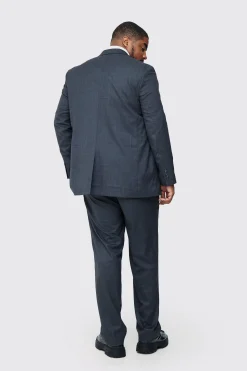 boohooMAN Plus Check Regular Fit Suit Trouser | UK| Suits & Tailoring|Sets & Co-Ords