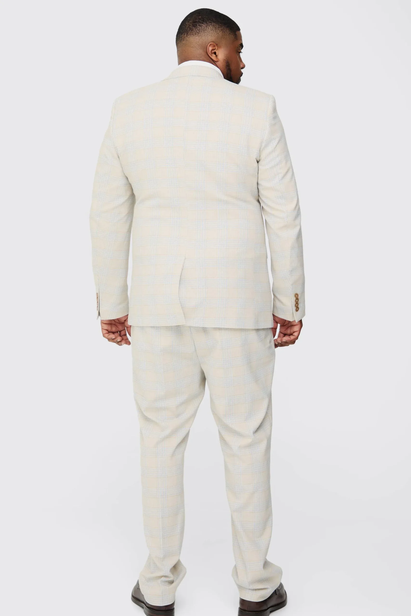boohooMAN Plus Checked Skinny Fit Blazer | UK| Suits & Tailoring