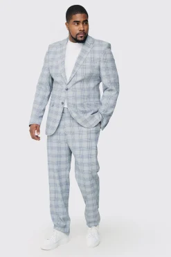 boohooMAN Plus Checked Skinny Fit Trousers | UK| Suits & Tailoring