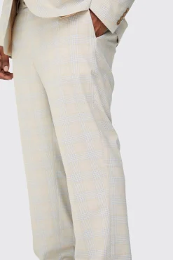 boohooMAN Plus Checked Skinny Fit Trousers | UK| Suits & Tailoring