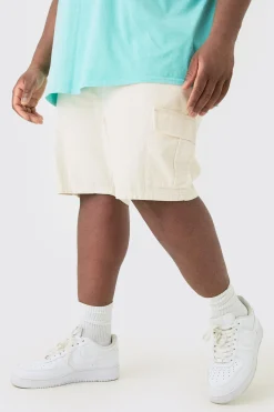boohooMAN Plus Cord Cargo Shorts In | UK| Shorts