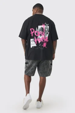 boohooMAN Plus Cord Washed Cargo Shorts In | UK| Shorts