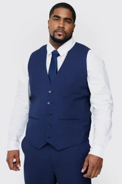 boohooMAN Plus Check Waistcoat | UK| Suits & Tailoring