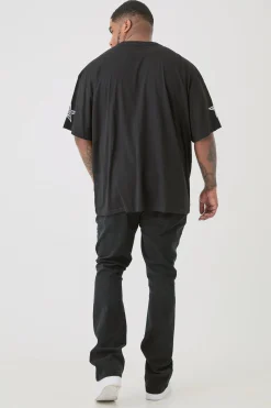 boohooMAN Plus Distressed Stretch Skinny Flared Jeans | UK| Trousers|Jeans