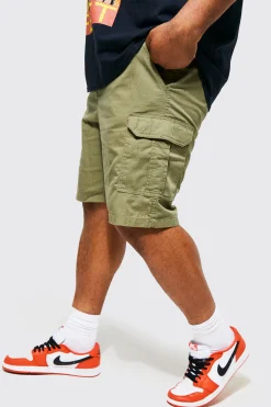 boohooMAN Plus Elastic Waist Cargo Short | UK| Trousers|Cargos