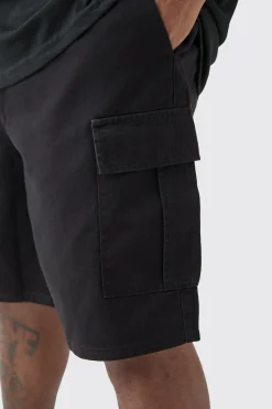 boohooMAN Plus Elasticated Waist Relaxed Fit Cargo Shorts | UK| Shorts