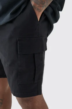 boohooMAN Plus Elasticated Waist Skinny Fit Cargo Shorts | UK| Trousers|Shorts