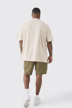 boohooMAN Plus Elasticated Waist Skinny Fit Cargo Shorts | UK| Trousers|Shorts