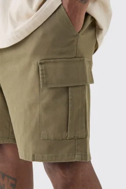 boohooMAN Plus Elasticated Waist Skinny Fit Cargo Shorts | UK| Trousers|Shorts
