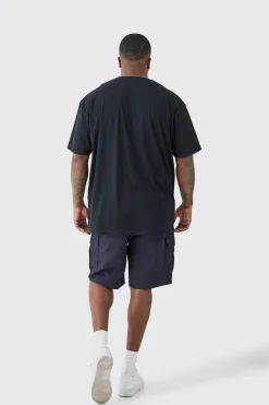 boohooMAN Plus Elasticated Waist Relaxed Fit Cargo Shorts | UK| Trousers|Shorts