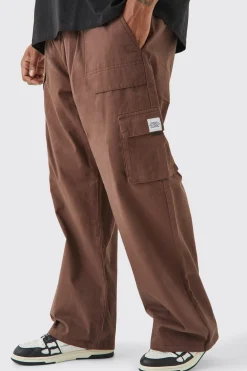 boohooMAN Plus Elasticated Waist Relaxed Fit Cargo Trousers | UK| Trousers|Cargos