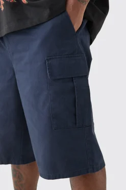 boohooMAN Plus Elasticated Waist Relaxed Fit Cargo Jorts | UK| Shorts