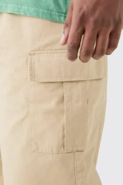 boohooMAN Plus Elasticated Waist Relaxed Fit Cargo Jorts | UK| Shorts