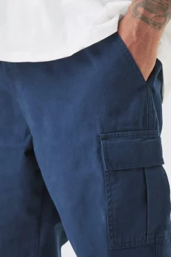 boohooMAN Plus Elasticated Waist Slim Fit Cargo Trousers | UK| Trousers|Cargos